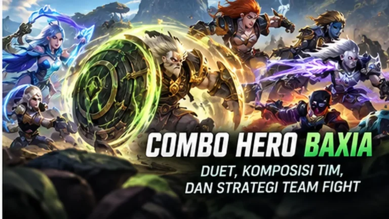 Ilustrasi Baxia Mobile Legends tentang kombinasi hero